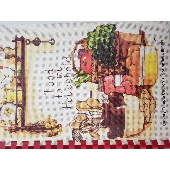 Cookbook Food For My Household Calvary Church Springfield, Illinois (Plastic-com - Picture 1 of 1
